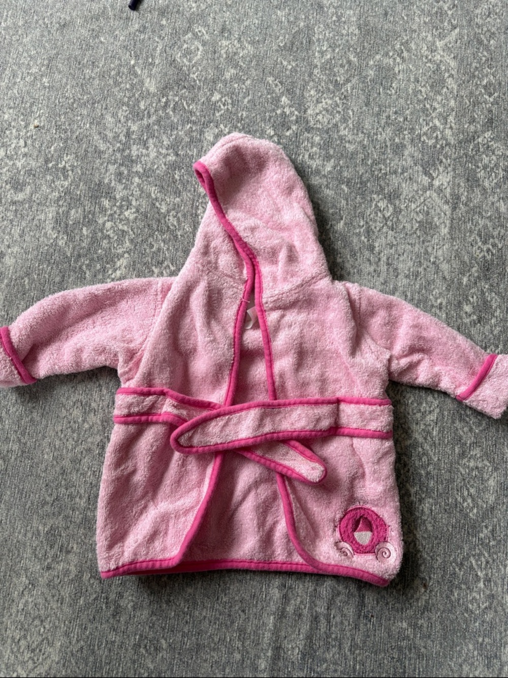 Disney Baby Pink Hooded Terry Robe